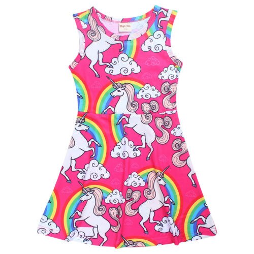 Pink Rainbow Unicorn Dress